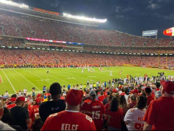 Arrowhead Stadium, section: 105, row: 26, seat: 1