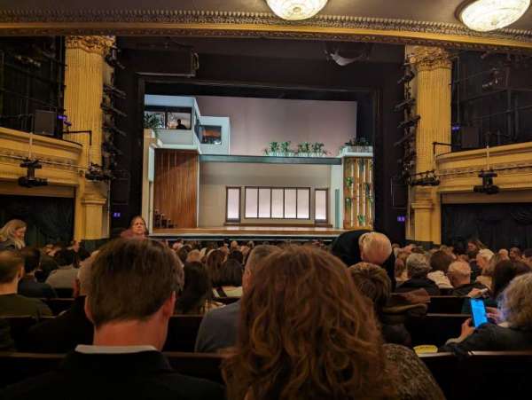 Hudson Theatre, section: Orchestra C, row: Q, seat: 108