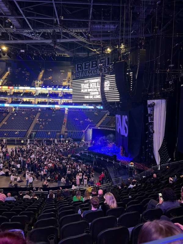 The O2, London, section: D111, row: ZZ, seat: 139