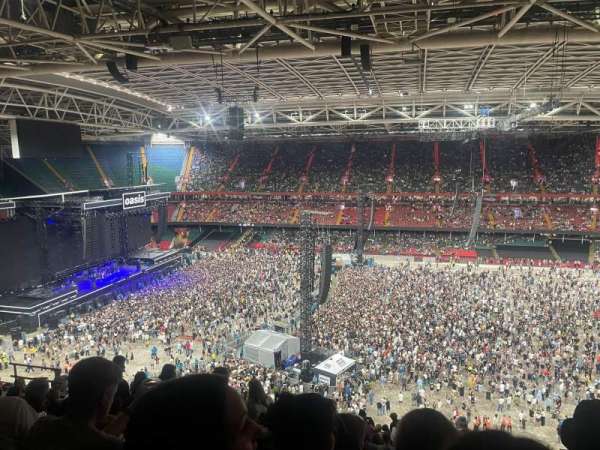 Principality Stadium, section: U29, row: 21, seat: 18