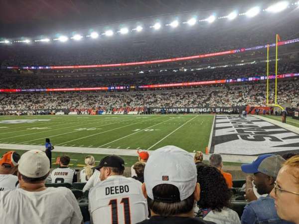 Paycor Stadium, section: 134, row: 6, seat: 11