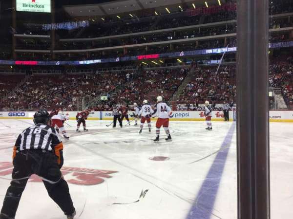 Desert Diamond Arena, section: 111, row: A, seat: 4