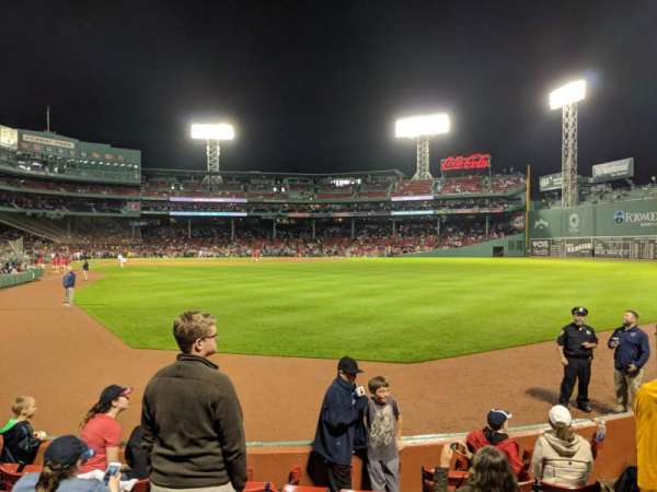 Fenway Park, section: Right Field Box 2, row: H, seat: 6