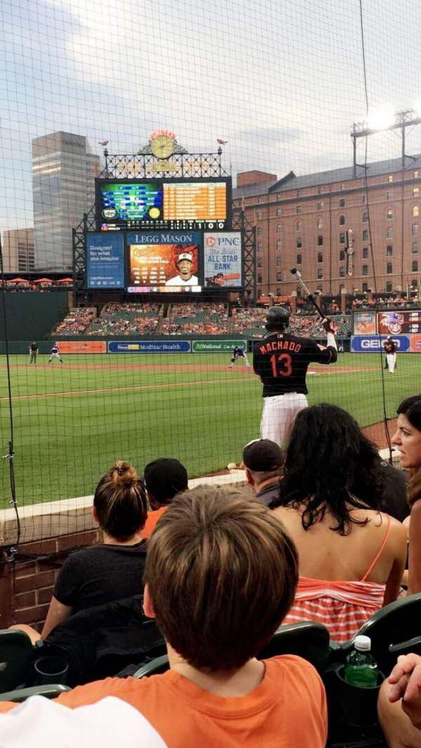 Oriole Park at Camden Yards, section: 34, row: 4, seat: 8