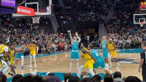 Spectrum Center, section: 109, row: E, seat: 1