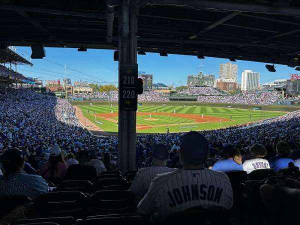 Wrigley Field, section: 218, row: 14, seat: 24