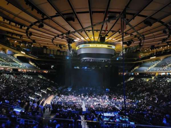 Madison Square Garden, section: 101, row: 20, seat: 30