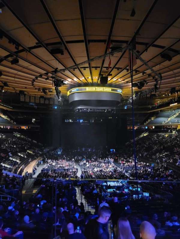 Madison Square Garden, section: 101, row: 20, seat: 30