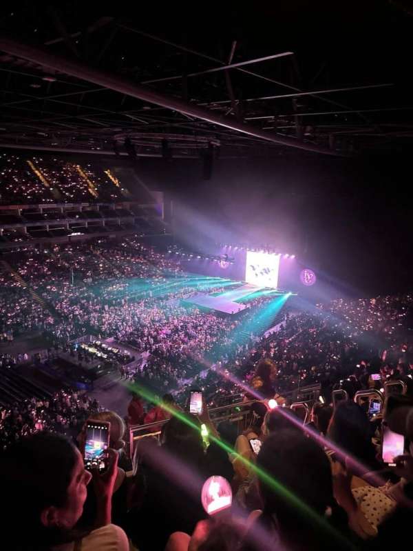 The O2, London, section: 416, row: M, seat: 821