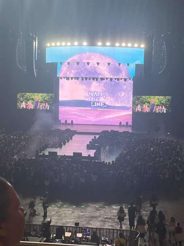 The O2, London, section: 107, row: Y, seat: 212