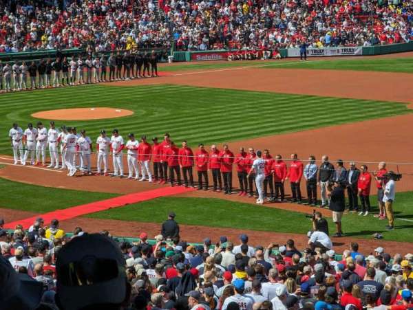 Fenway Park, section: Grandstand 11, row: 11, seat: 9