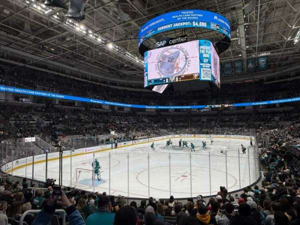 SAP Center, section: 120, row: 12, seat: 13