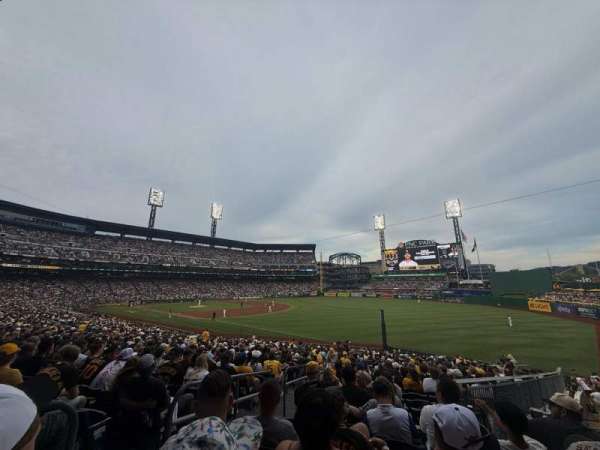 PNC Park, section: 101, row: U, seat: 12