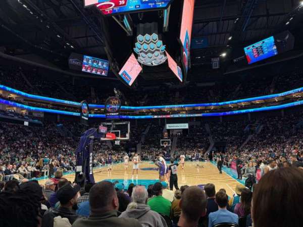 Spectrum Center, section: 109, row: C, seat: 5