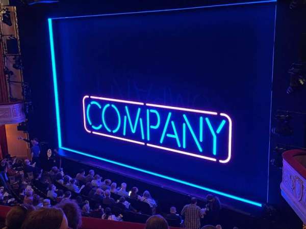 Bernard B. Jacobs Theatre, section: Mezzanine R, row: D, seat: 20