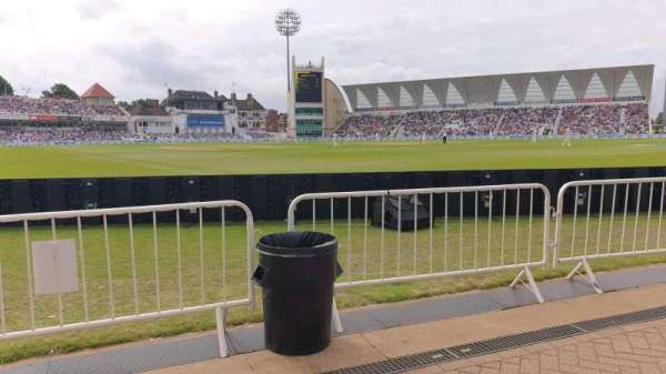 Trent Bridge, section: Radcliffe Road Lower, row: B, seat: 165