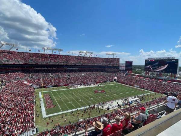 Raymond James Stadium, section: 306, row: A, seat: 5