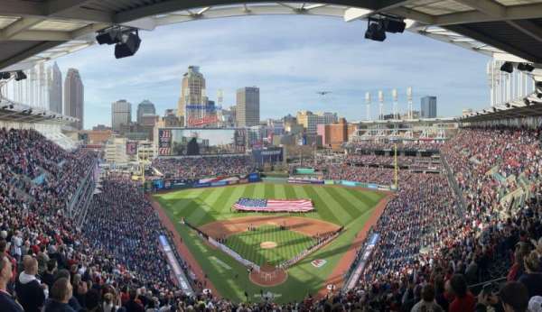 Progressive Field, section: 446, row: E, seat: 1