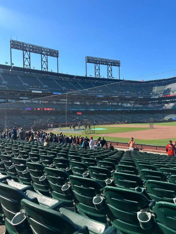 Oracle Park, section: 105, row: 17, seat: 1