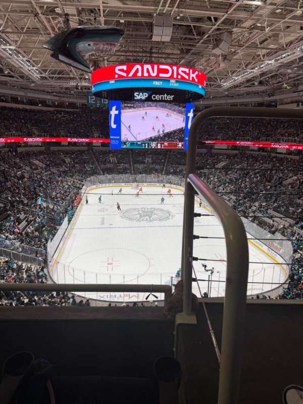 SAP Center, section: 223, row: 2, seat: 2