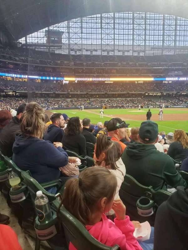 American Family Field, section: 109, row: 11, seat: 14