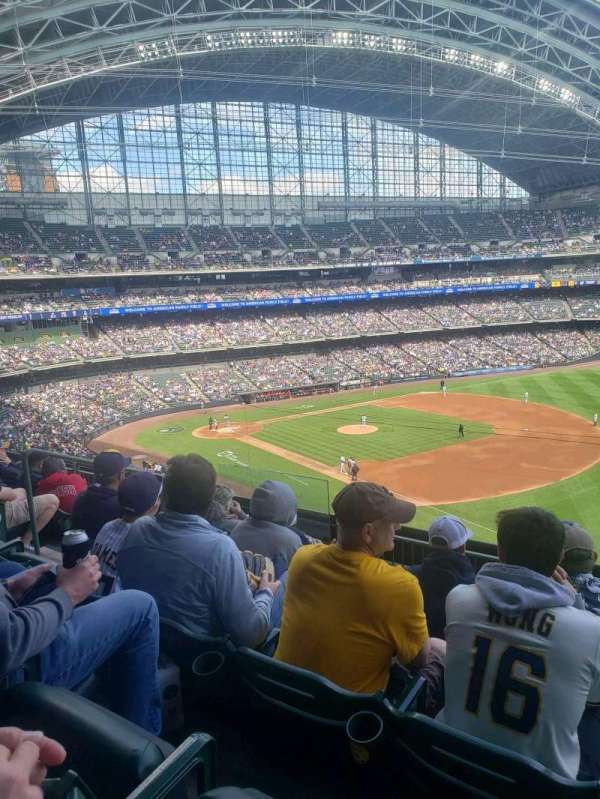 American Family Field, section: 312, row: 6, seat: 7