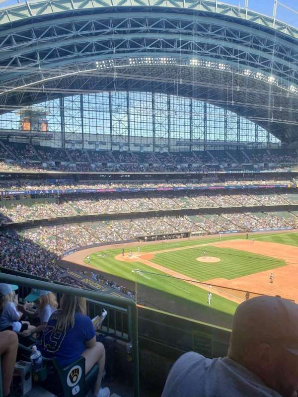 American Family Field, section: 313, row: 3, seat: 2