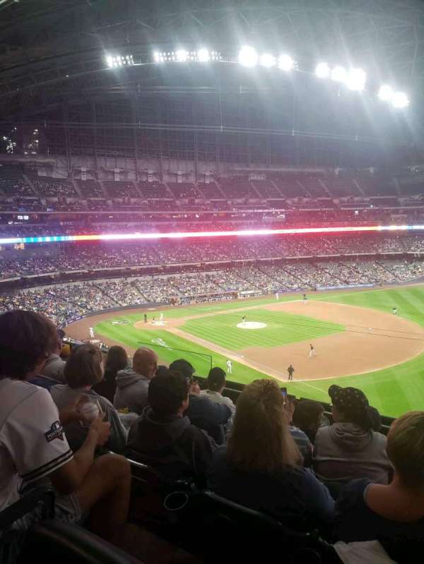 American Family Field, section: 312, row: 6, seat: 8