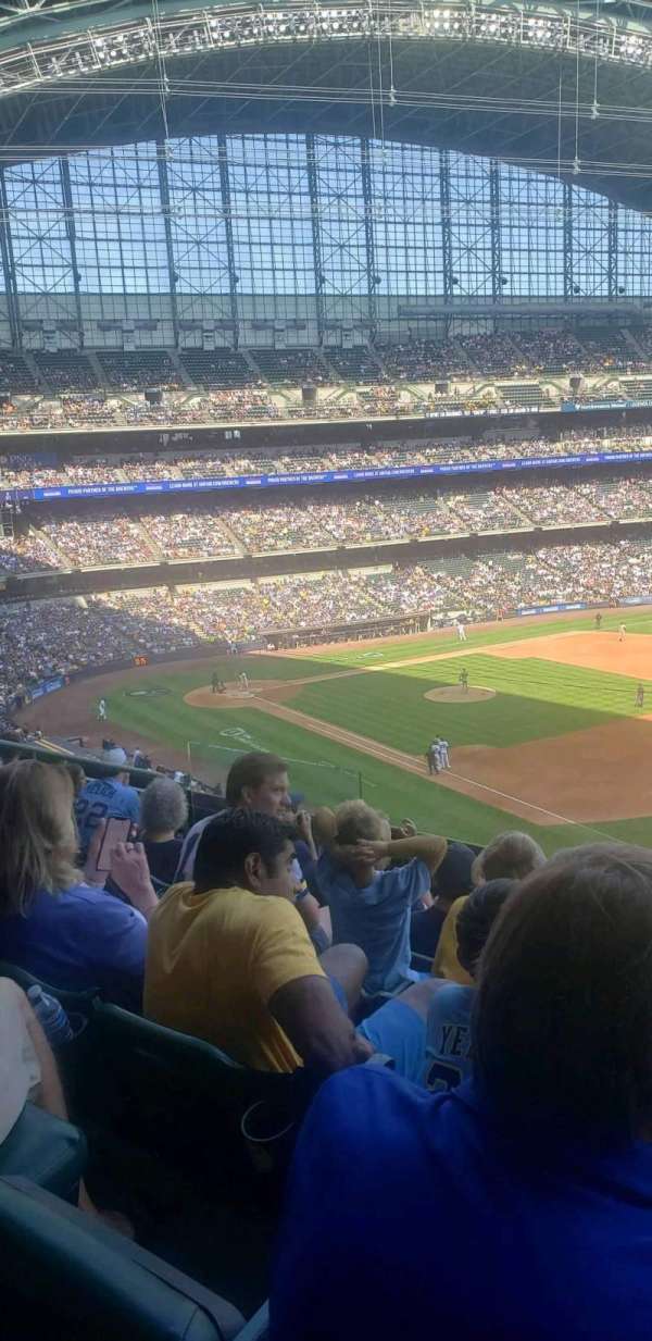American Family Field, section: 312, row: 6, seat: 8