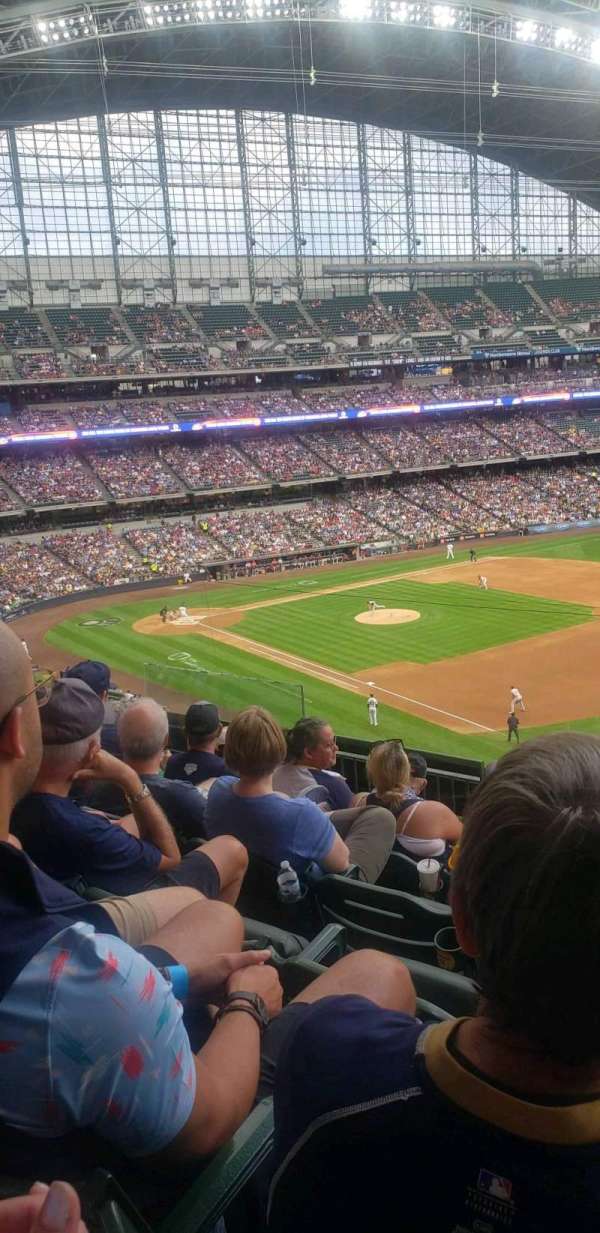 American Family Field, section: 312, row: 6, seat: 8