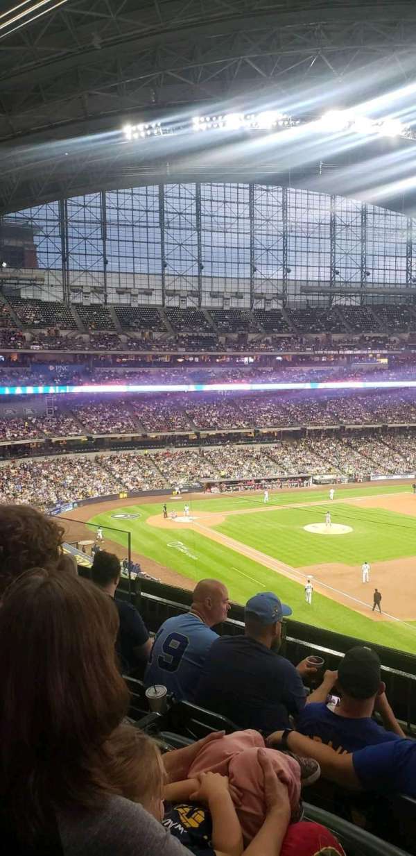 American Family Field, section: 312, row: 4, seat: 8