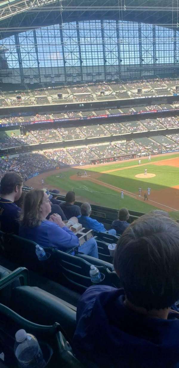 American Family Field, section: 312, row: 6, seat: 8