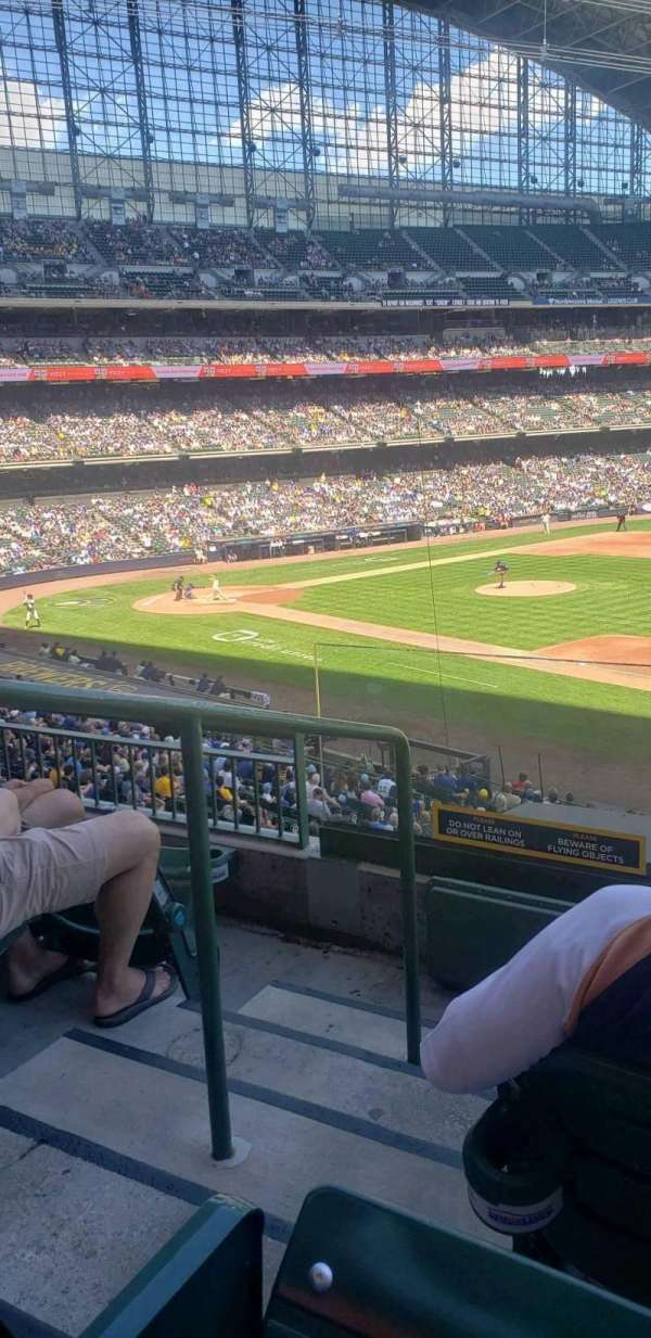 American Family Field, section: 210, row: 4, seat: 2