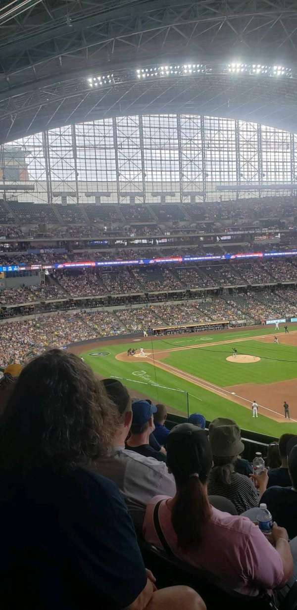 American Family Field, section: 312, row: 6, seat: 8