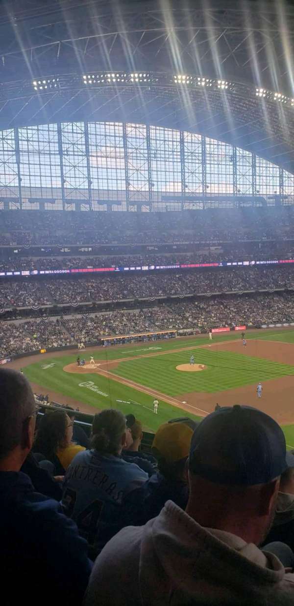 American Family Field, section: 312, row: 6, seat: 6