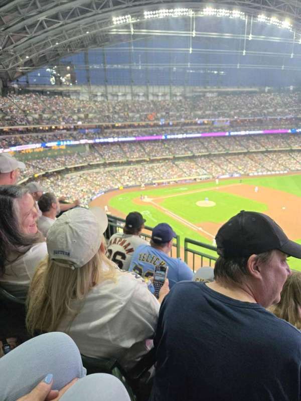 American Family Field, section: 410, row: 3, seat: 16