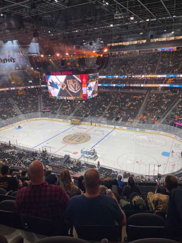 T-Mobile Arena, section: 208, row: J, seat: 10