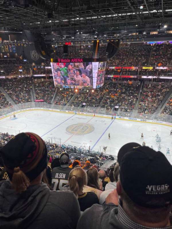 T-Mobile Arena, section: 207, row: G, seat: 9