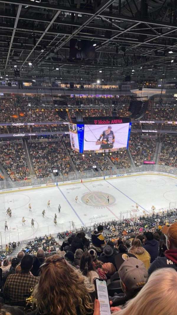 T-Mobile arena, section: 203, row: N, seat: 7