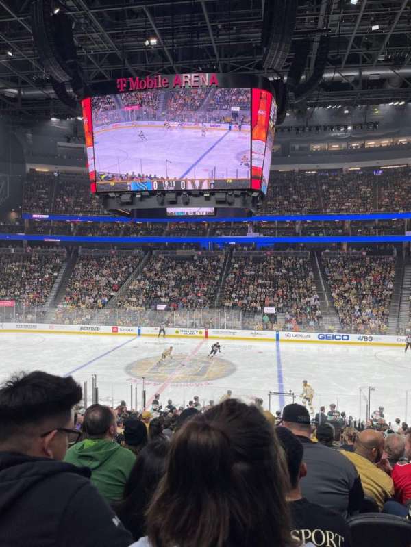 T-Mobile Arena, section: 6, row: T, seat: 12