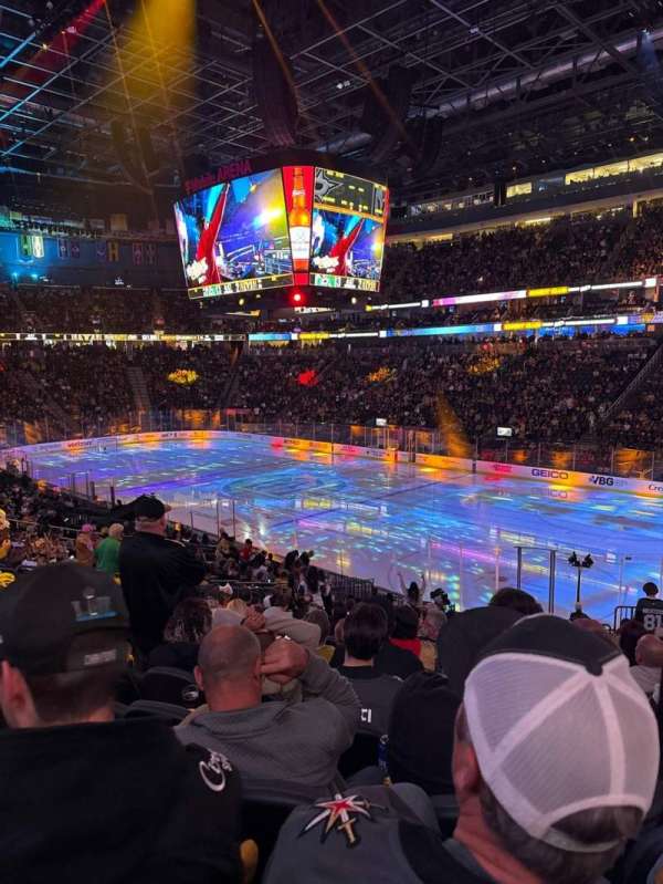 T-Mobile Arena, section: 8, row: V, seat: 12