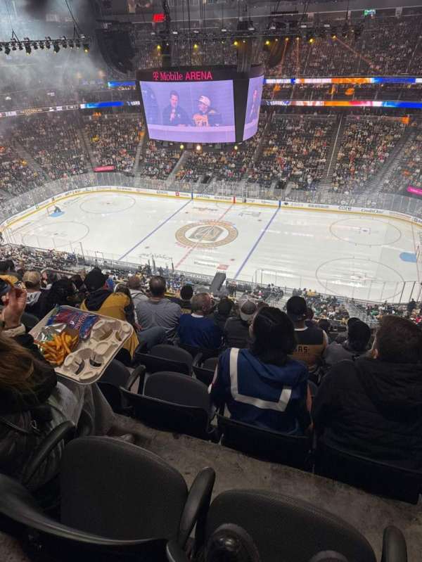 T-Mobile Arena, section: 207, row: L, seat: 8