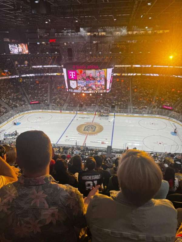 T-Mobile Arena, section: 206, row: P, seat: 7