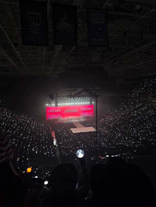 SAP Center, section: 210, row: 6, seat: 3