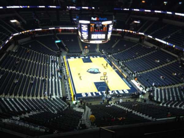 FedEx Forum, section: 231, row: F, seat: 1