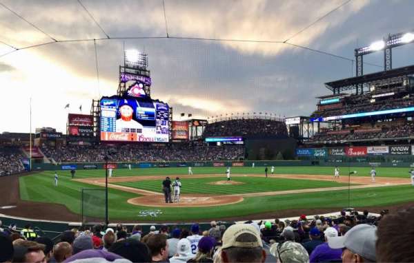 Coors Field, section: 129, row: 13, seat: 3