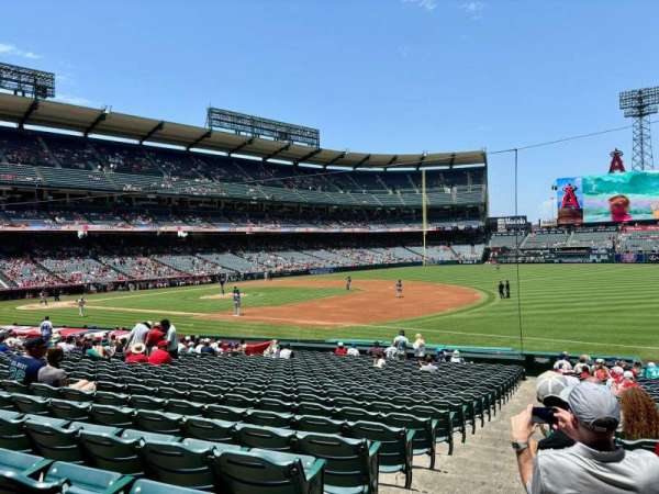 Angel Stadium, section: 128, row: Y, seat: 1