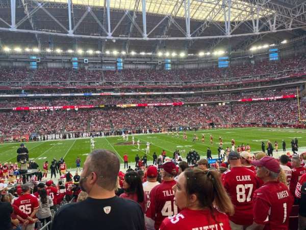 State Farm Stadium, section: 130, row: 19, seat: 18