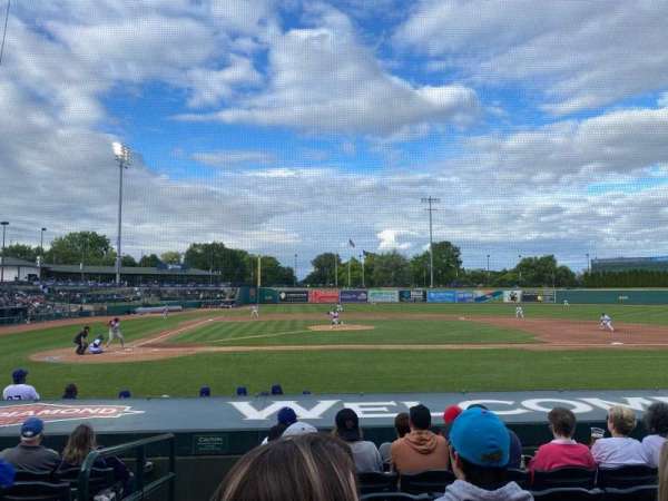 Dow Diamond, section: 111, row: 11, seat: 1