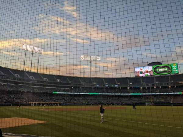 Oakland Coliseum, section: 106, row: 2, seat: 5